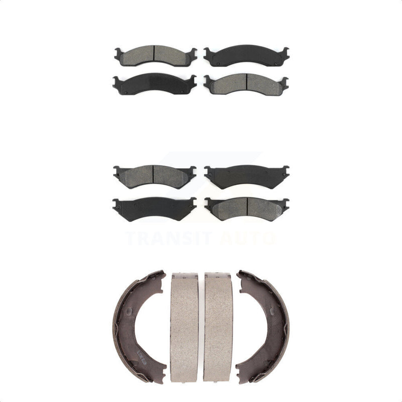 Transit Auto KSN-100773 Disc Brake Pad for 1999-2005 Ford E-250, Ford E-350 Super Duty and More - Front and Rear