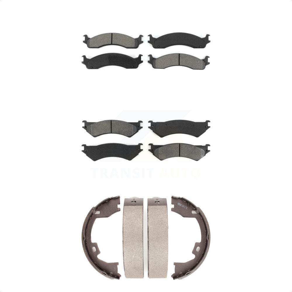 Transit Auto KSN-100777 Disc Brake Pad for 2005-2007 Ford E-250, Ford E-350 Super Duty, Ford E-350 Club Wagon - Front and Rear