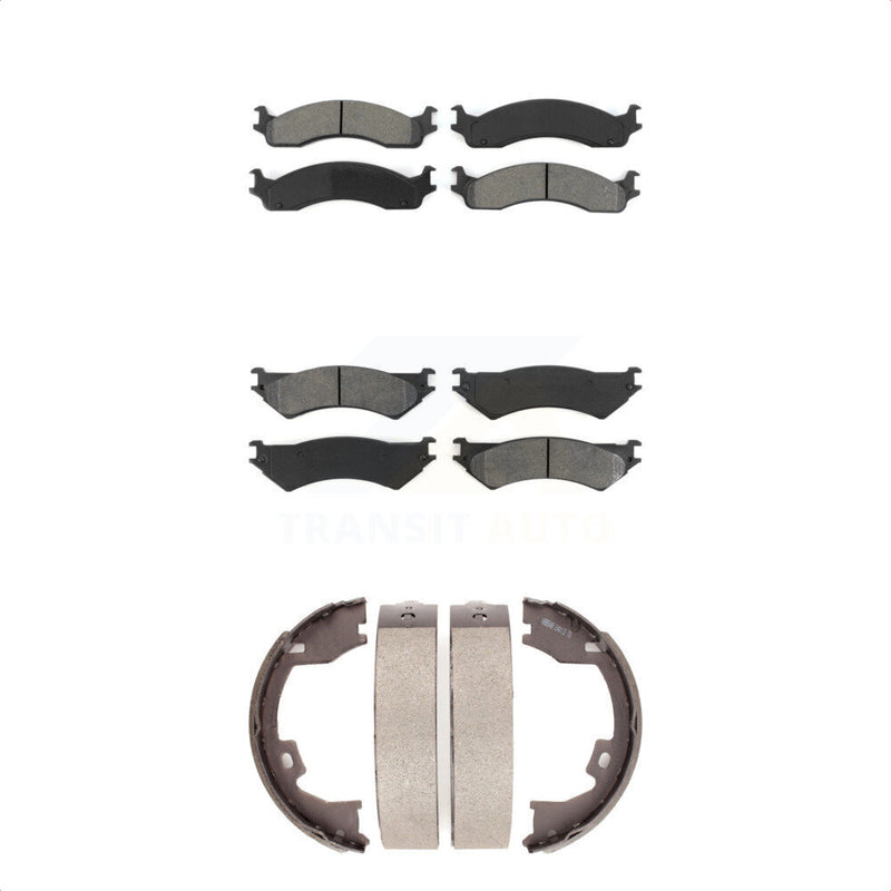 Transit Auto KSN-100777 Disc Brake Pad for 2005-2007 Ford E-250, Ford E-350 Super Duty, Ford E-350 Club Wagon - Front and Rear