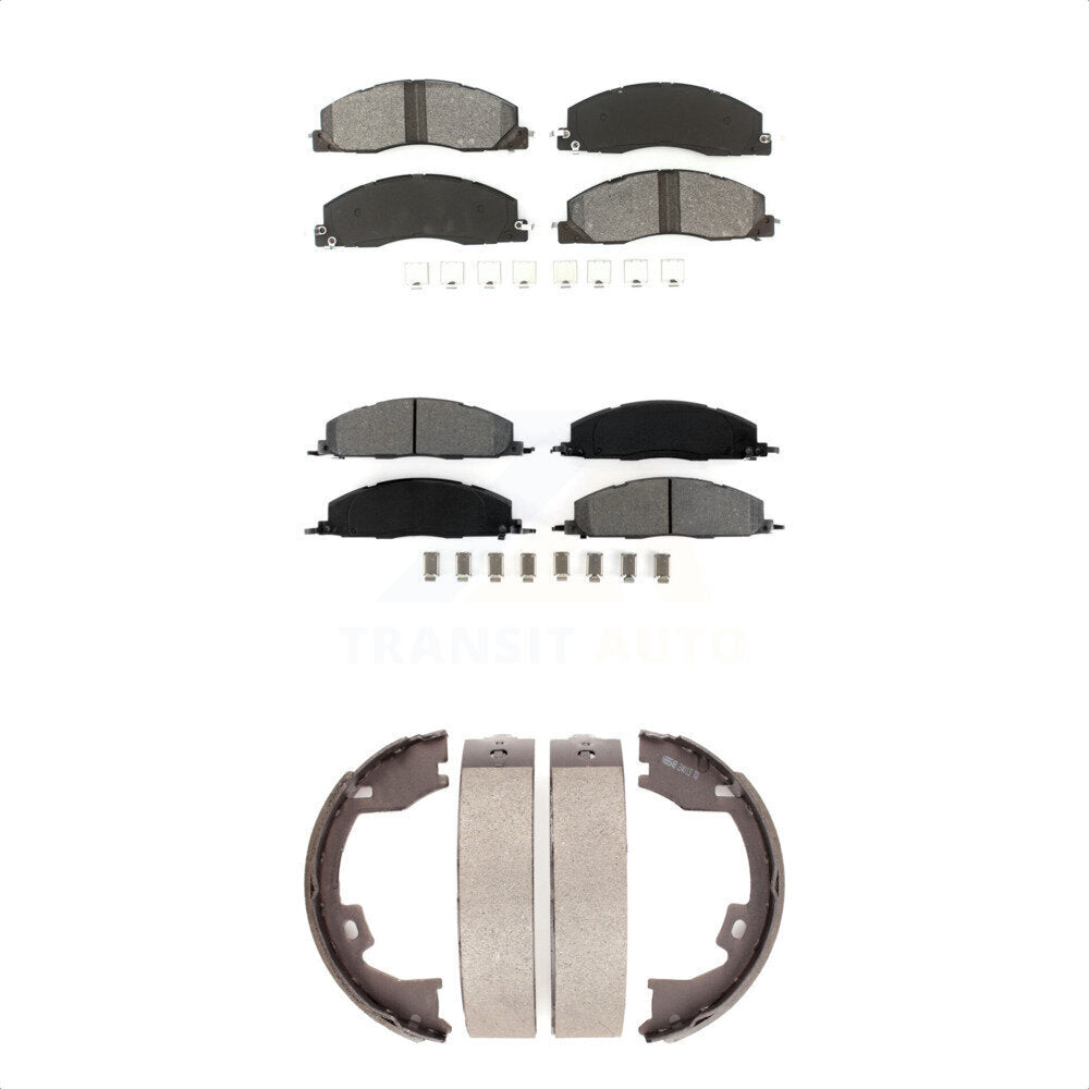 Transit Auto KSN-100781 Disc Brake Pad for 2009-2018 Ram 1500, Ram 2500 and More - Front and Rear