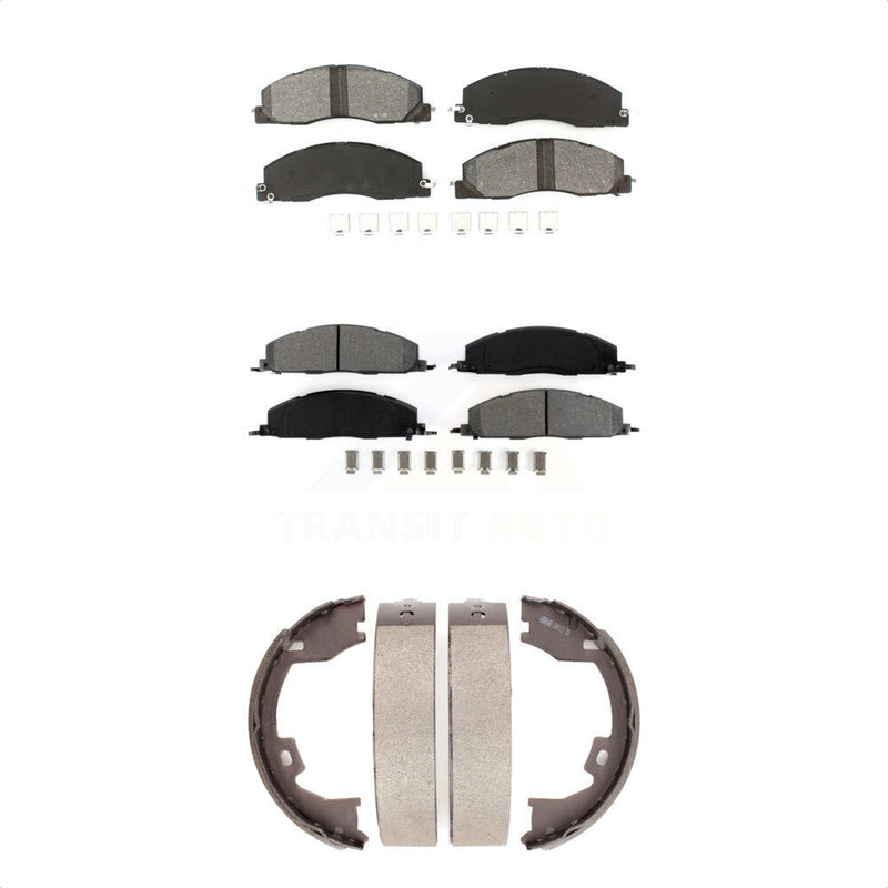 Transit Auto KSN-100781 Disc Brake Pad for 2009-2018 Ram 1500, Ram 2500 and More - Front and Rear