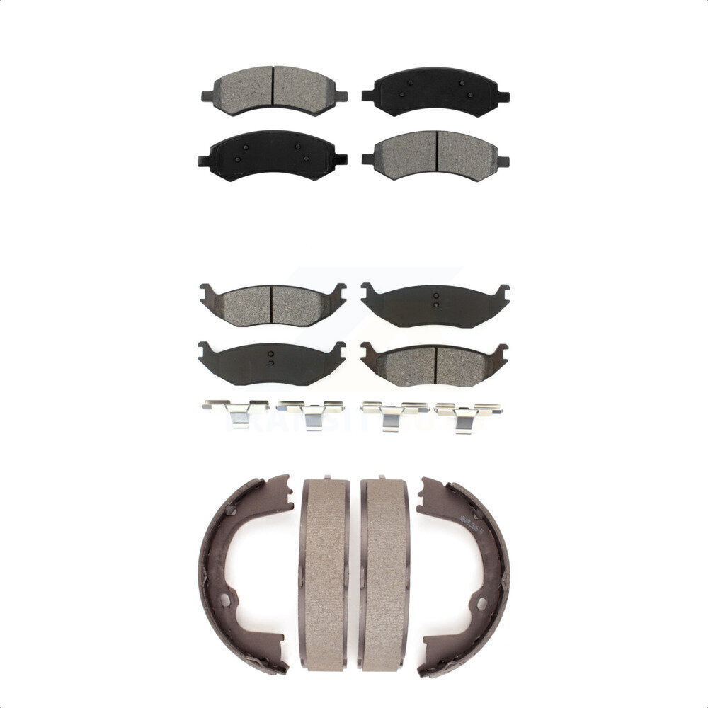 Transit Auto KSN-100782 Disc Brake Pad for 2007-2021 Ram 1500 Classic, Ram 1500 and More - Front and Rear