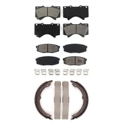 Transit Auto KSN-100789 Disc Brake Pad for 2007-2021 Lexus LX570, Toyota Land Cruiser and More - Front and Rear