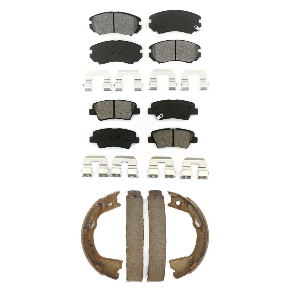 Transit Auto KSN-100791 Disc Brake Pad for 2010-2011 Hyundai Azera - Front and Rear