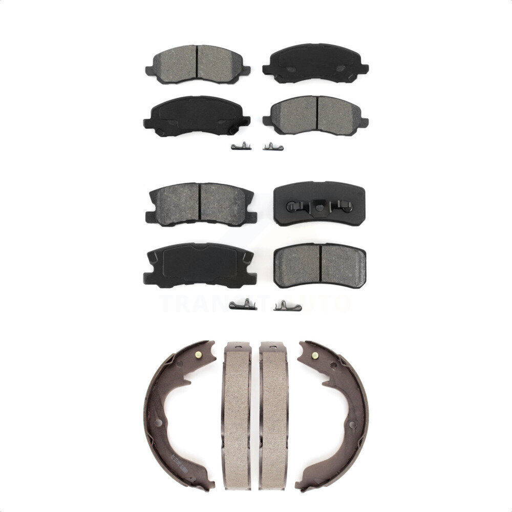 Transit Auto KSN-100804 Disc Brake Pad for 2008-2012 Mitsubishi Outlander - Front and Rear