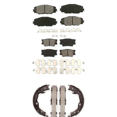 Transit Auto KSN-100819 Disc Brake Pad for 2006-2018 Toyota RAV4, Toyota Matrix, Pontiac Vibe - Front and Rear