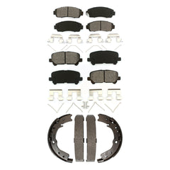 Transit Auto KSN-100835 Disc Brake Pad for 2011-2017 Honda Odyssey - Front and Rear