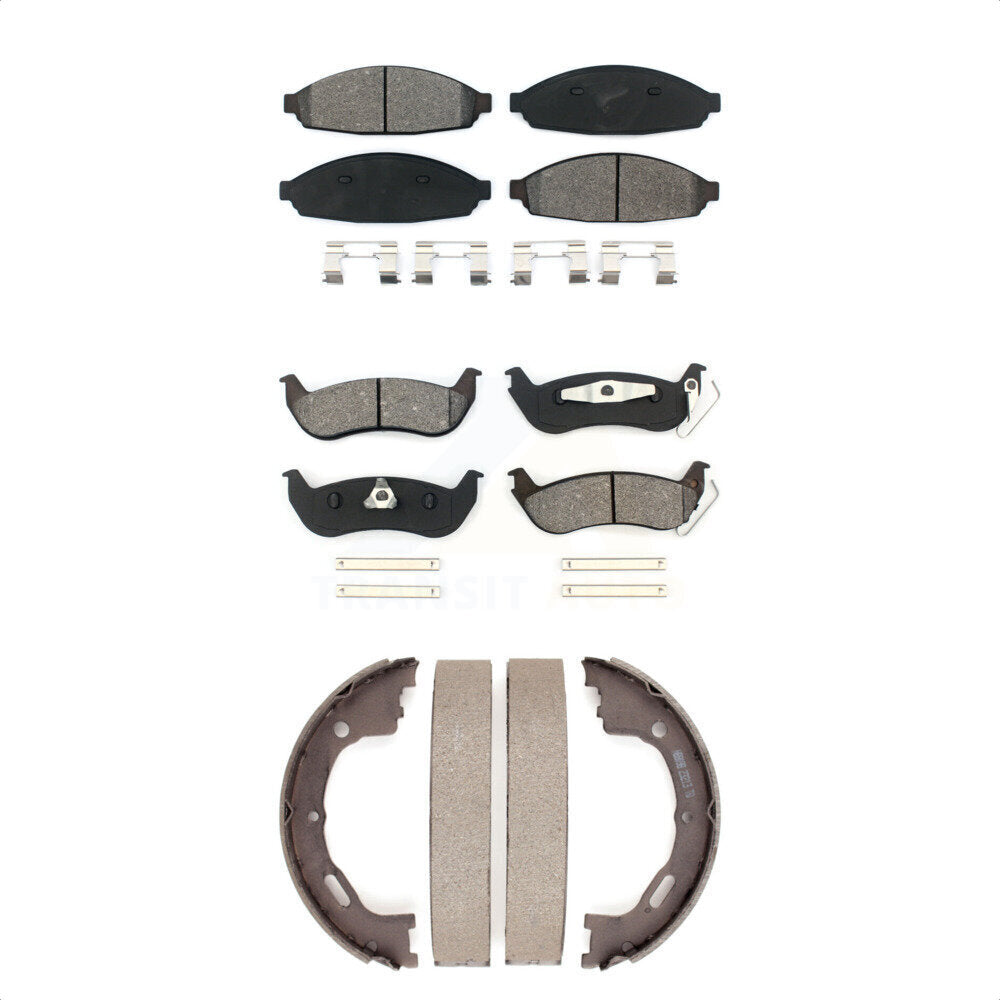 Transit Auto KSN-100858 Disc Brake Pad for 2003-2004 Ford Crown Victoria, Mercury Grand Marquis, Mercury Marauder - Front and Rear