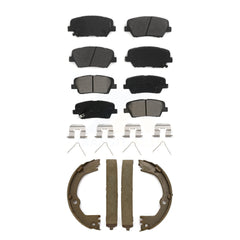 Transit Auto KSN-100870 Disc Brake Pad for 2017-2018 Hyundai Santa Fe Sport - Front and Rear