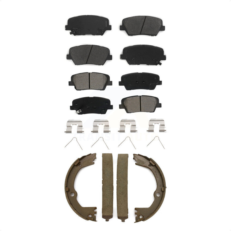 Transit Auto KSN-100870 Disc Brake Pad for 2017-2018 Hyundai Santa Fe Sport - Front and Rear
