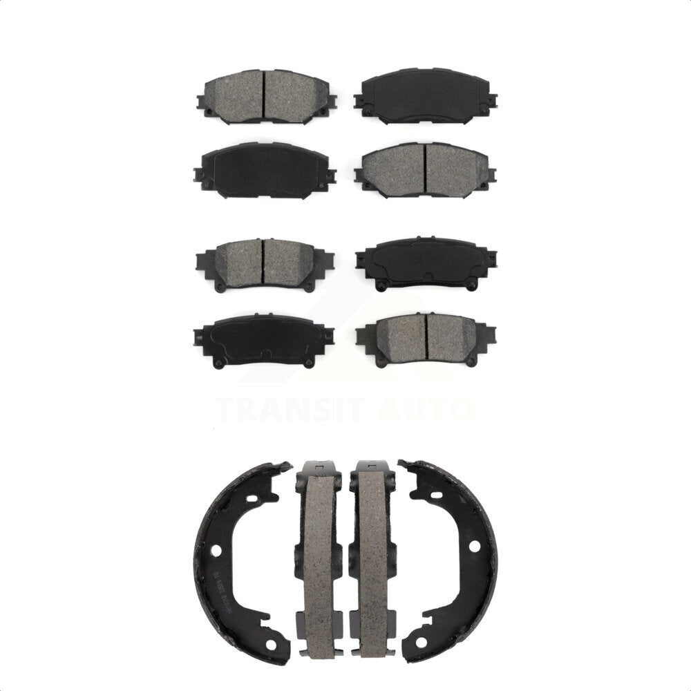 Transit Auto KSN-100874 Disc Brake Pad for 2012-2018 Toyota Prius V - Front and Rear