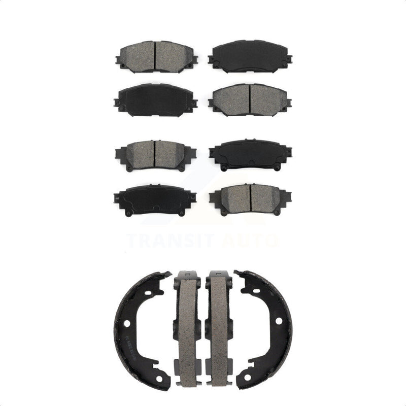 Transit Auto KSN-100874 Disc Brake Pad for 2012-2018 Toyota Prius V - Front and Rear