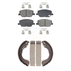 Transit Auto KSN-100907 Disc Brake Pad for 2017 Jeep Compass - Front and Rear