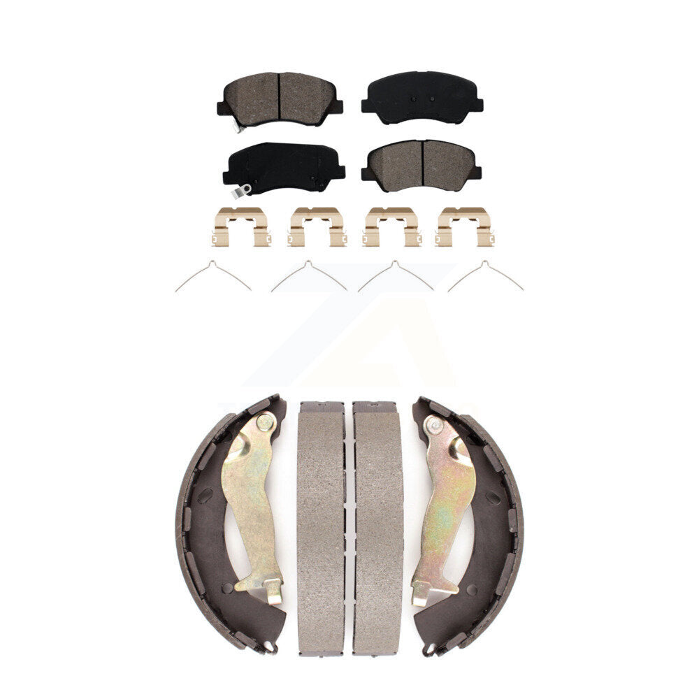 Transit Auto KSN-100921 Disc Brake Pad for 2018-2023 Kia Rio, Hyundai Accent - Front and Rear