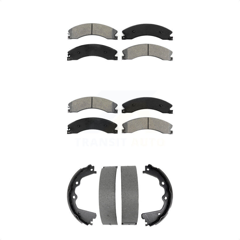 Transit Auto KSN-100937 Disc Brake Pad for 2011-2019 Chevrolet Suburban 3500 HD, Chevrolet Silverado 2500 HD and More - Front and Rear