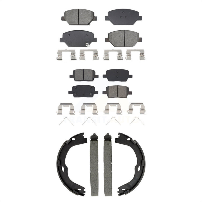 Transit Auto KSN-100942 Disc Brake Pad for 2016-2020 Chevrolet Camaro - Front and Rear