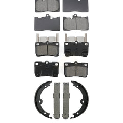 Transit Auto KSN-100950 Disc Brake Pad for 2006-2013 Lexus GS460, Lexus GS350 and More - Front and Rear