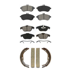 Transit Auto KSN-100961 Disc Brake Pad for 2008-2015 Mercedes-Benz C250, Mercedes-Benz C230, Mercedes-Benz C300 - Front and Rear