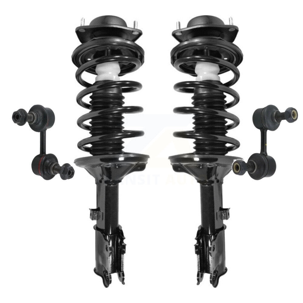 Transit Auto KSS-100568 Suspension Strut and Coil Spring Assembly for 2000-2005 Hyundai Accent - Front