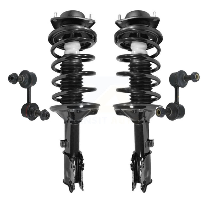 Transit Auto KSS-100568 Suspension Strut and Coil Spring Assembly for 2000-2005 Hyundai Accent - Front