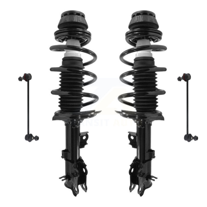 Transit Auto KSS-100692 Suspension Strut and Coil Spring Assembly for 2012-2017 Hyundai Accent, Kia Rio - Front