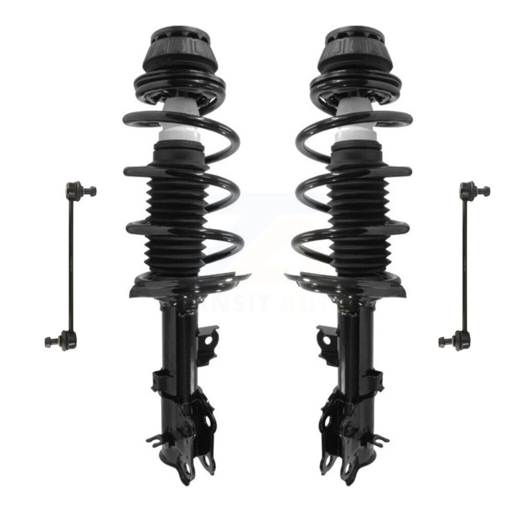 Transit Auto KSS-100933 Suspension Strut and Coil Spring Assembly for 2012-2017 Hyundai Accent, Kia Rio - Front