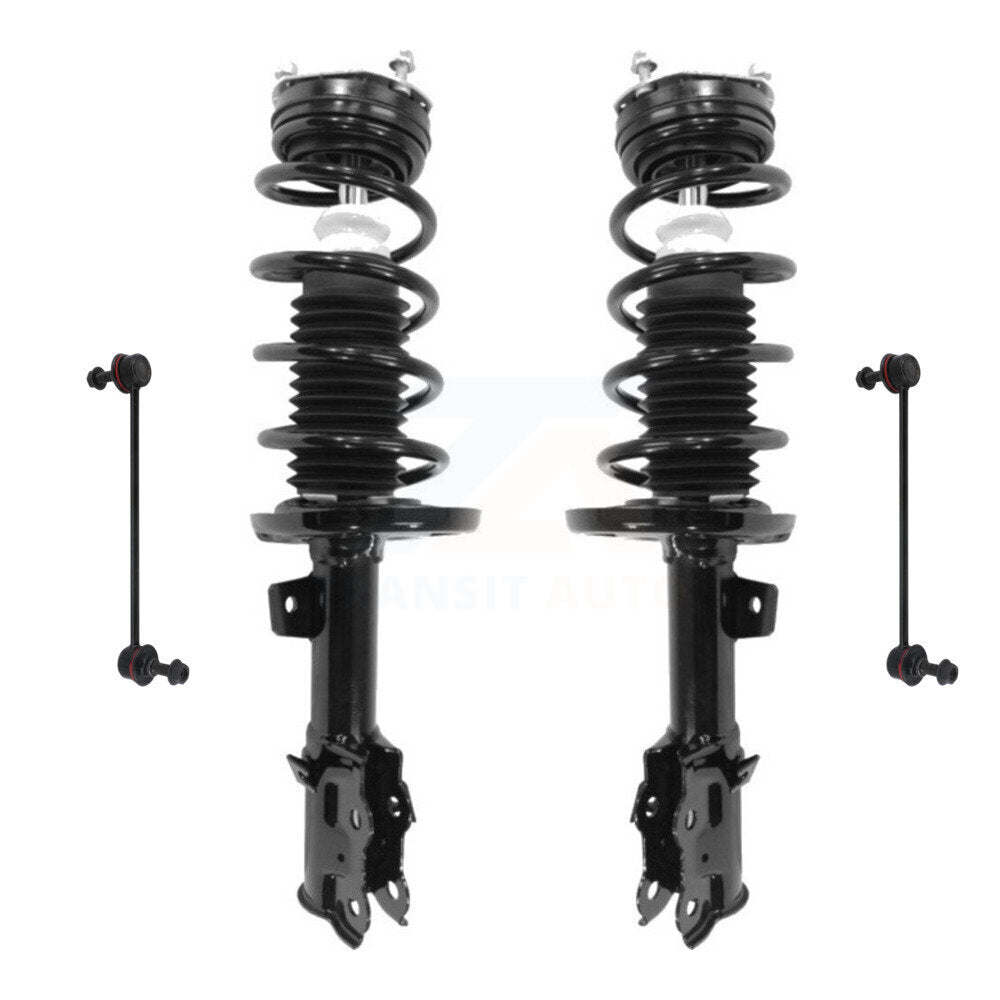 Transit Auto KSS-104138 Suspension Strut and Coil Spring Assembly for 2011-2019 Ford Fiesta - Front