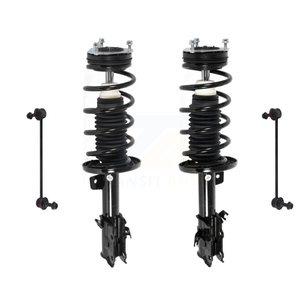 Transit Auto KSS-104163 Suspension Strut and Coil Spring Assembly for 2011-2019 Ford Fiesta - Front