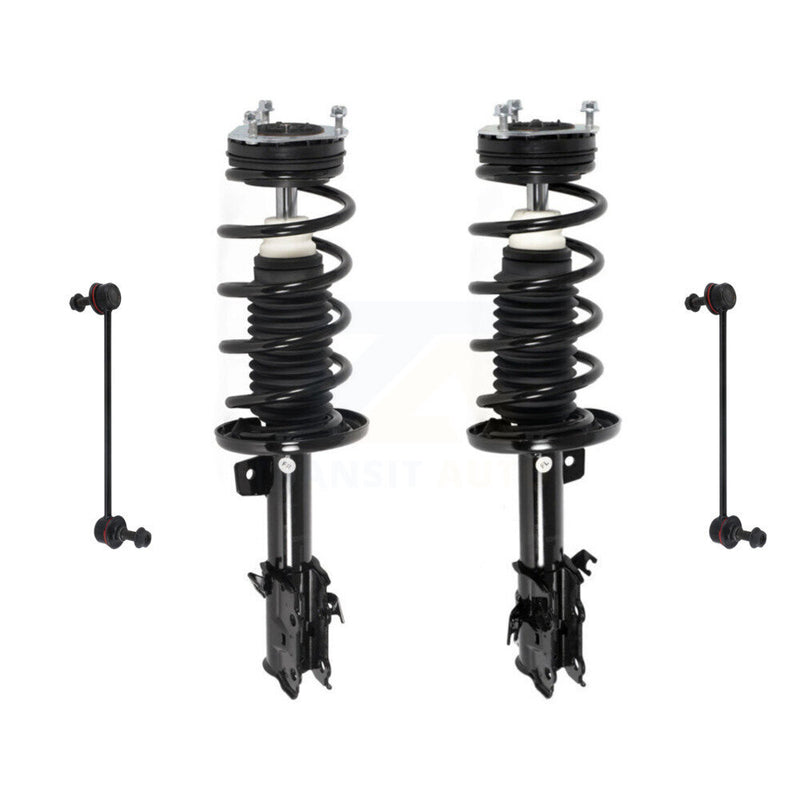 Transit Auto KSS-104163 Suspension Strut and Coil Spring Assembly for 2011-2019 Ford Fiesta - Front