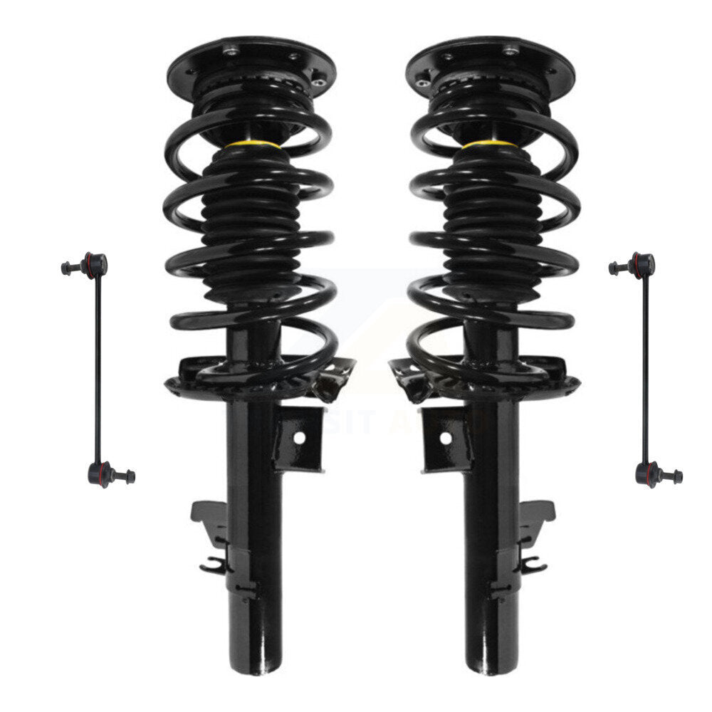 Transit Auto KSS-104177 Suspension Strut and Coil Spring Assembly for 2007-2016 Volvo V70, Volvo XC70, Volvo S80 - Front