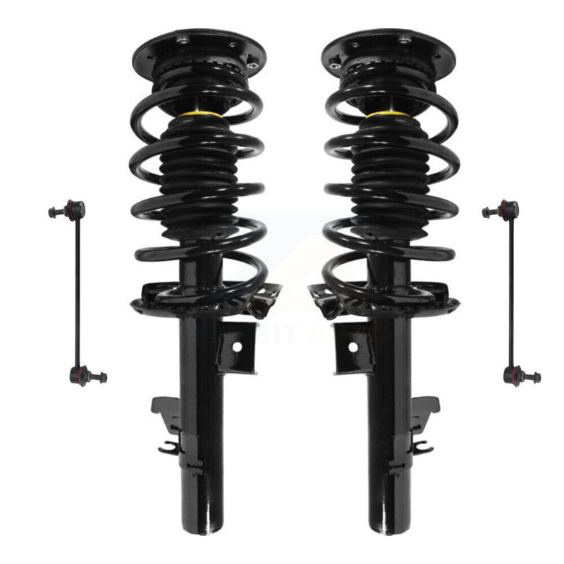 Transit Auto KSS-104177 Suspension Strut and Coil Spring Assembly for 2007-2016 Volvo V70, Volvo XC70, Volvo S80 - Front