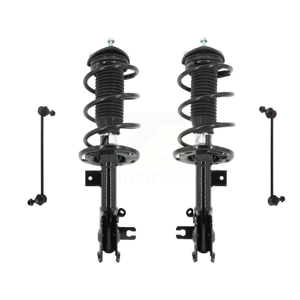 Transit Auto KSS-104185 Suspension Strut and Coil Spring Assembly for 2014-2018 Mazda 3 - Front