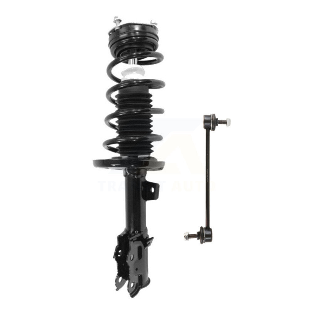 Transit Auto KSS-104571 Suspension Strut and Coil Spring Assembly for 2011-2019 Ford Fiesta - Front Left