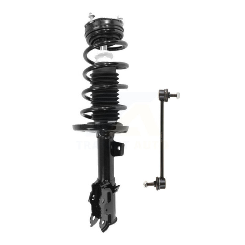 Transit Auto KSS-104571 Suspension Strut and Coil Spring Assembly for 2011-2019 Ford Fiesta - Front Left