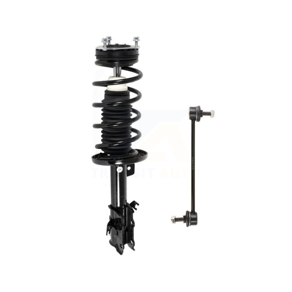 Transit Auto KSS-104572 Suspension Strut and Coil Spring Assembly for 2011-2019 Ford Fiesta - Front Left