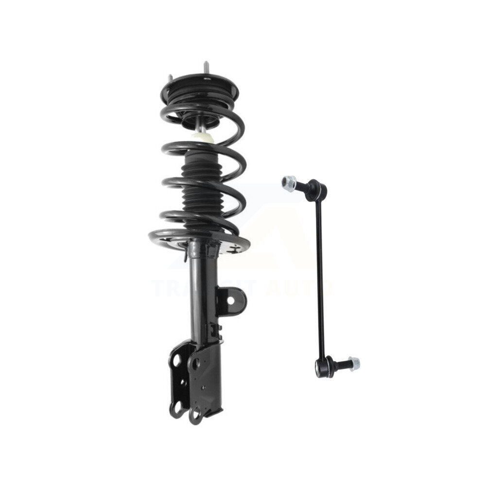 Transit Auto KSS-104582 Suspension Strut and Coil Spring Assembly for 2013-2019 Ford Flex, Lincoln MKT - Front Left