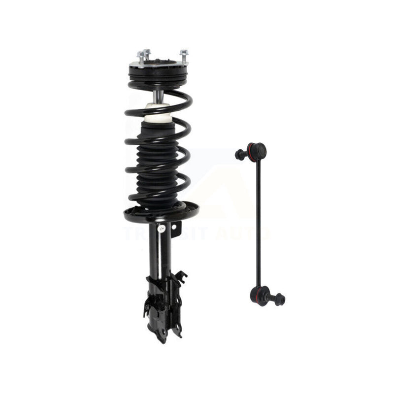 Transit Auto KSS-104658 Suspension Strut and Coil Spring Assembly for 2011-2019 Ford Fiesta - Front Left