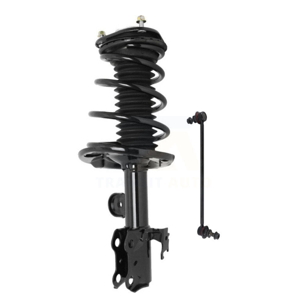 Transit Auto KSS-104665 Suspension Strut and Coil Spring Assembly for 2011-2017 Toyota Prius V, Scion tC - Front Left