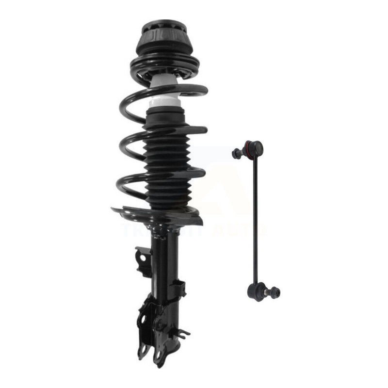 Transit Auto KSS-104789 Suspension Strut and Coil Spring Assembly for 2012-2017 Hyundai Accent, Kia Rio - Front Left