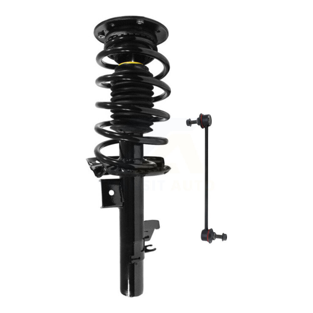 Transit Auto KSS-104803 Suspension Strut and Coil Spring Assembly for 2007-2016 Volvo V70, Volvo XC70, Volvo S80 - Front Left