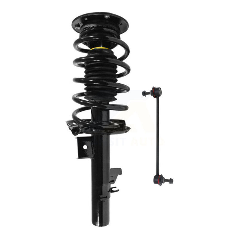 Transit Auto KSS-104803 Suspension Strut and Coil Spring Assembly for 2007-2016 Volvo V70, Volvo XC70, Volvo S80 - Front Left