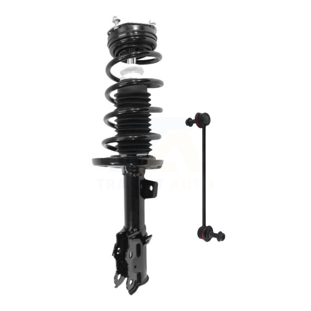 Transit Auto KSS-104807 Suspension Strut and Coil Spring Assembly for 2011-2019 Ford Fiesta - Front Left