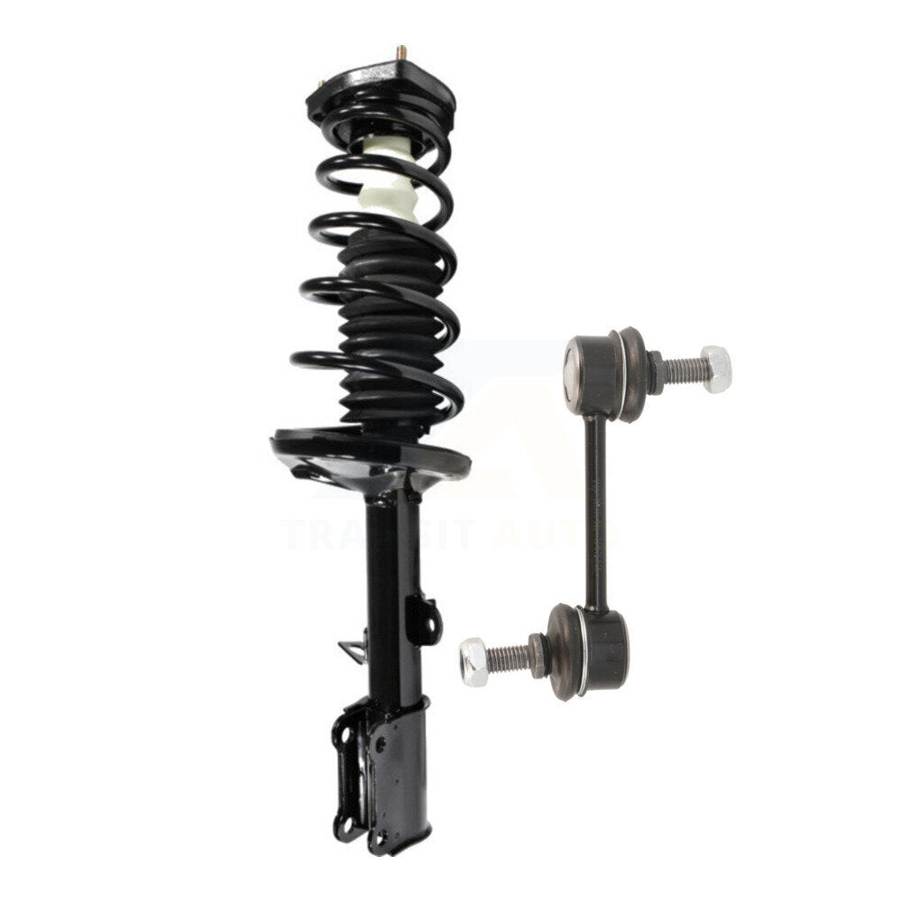 Transit Auto KSS-105313 Suspension Strut and Coil Spring Assembly for 1993-2002 Chevrolet Prizm, Geo Prizm, Toyota Corolla - Rear Left