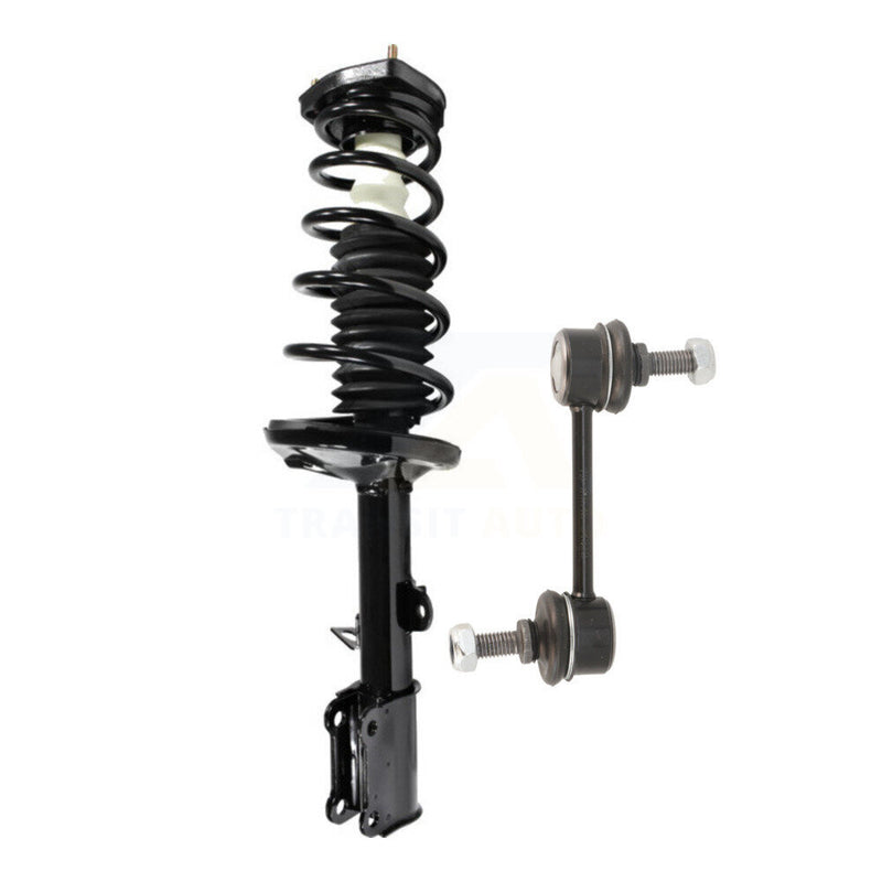 Transit Auto KSS-105313 Suspension Strut and Coil Spring Assembly for 1993-2002 Chevrolet Prizm, Geo Prizm, Toyota Corolla - Rear Left