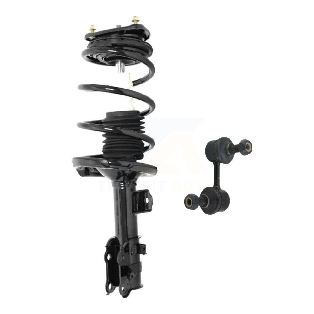 Transit Auto KSS-105424 Suspension Strut and Coil Spring Assembly for 2006 Hyundai Accent - Front Left