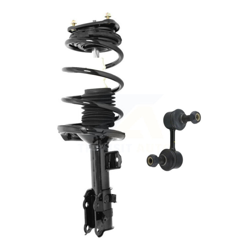 Transit Auto KSS-105424 Suspension Strut and Coil Spring Assembly for 2006 Hyundai Accent - Front Left