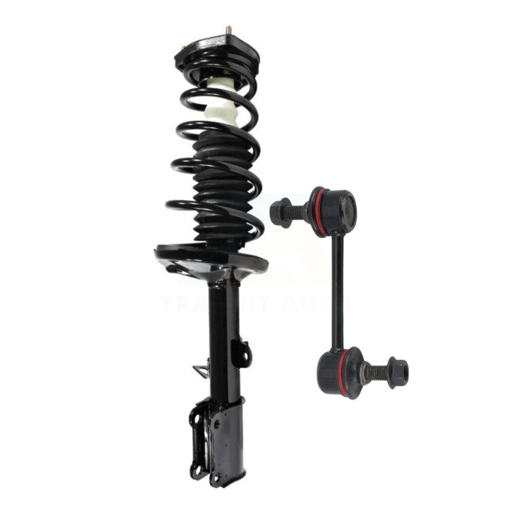 Transit Auto KSS-105437 Suspension Strut and Coil Spring Assembly for 1993-2002 Chevrolet Prizm, Geo Prizm, Toyota Corolla - Rear Left