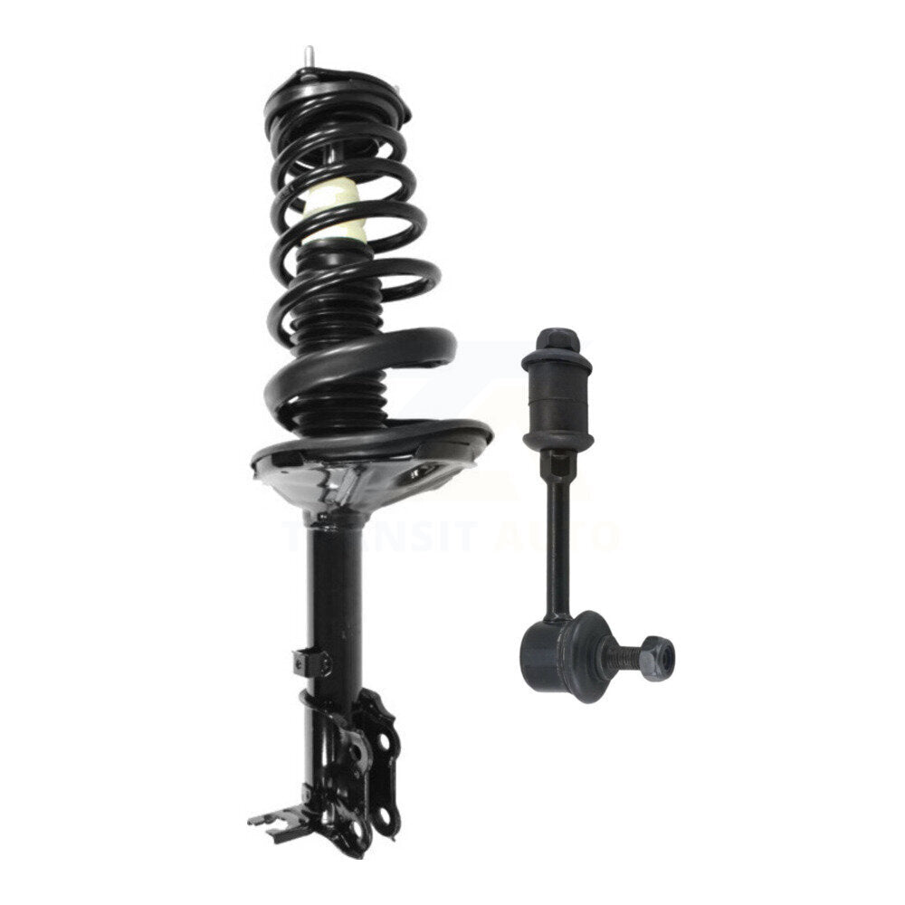 Transit Auto KSS-105445 Suspension Strut and Coil Spring Assembly for 2000-2005 Hyundai Accent - Rear Left