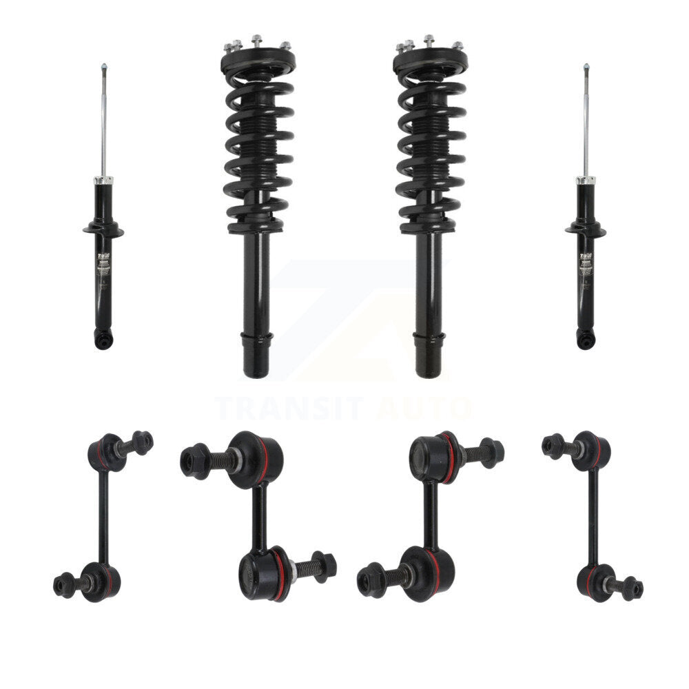 Transit Auto KSS-107642 Suspension Strut and Coil Spring Assembly for 2004-2006 Acura TL - Front and Rear