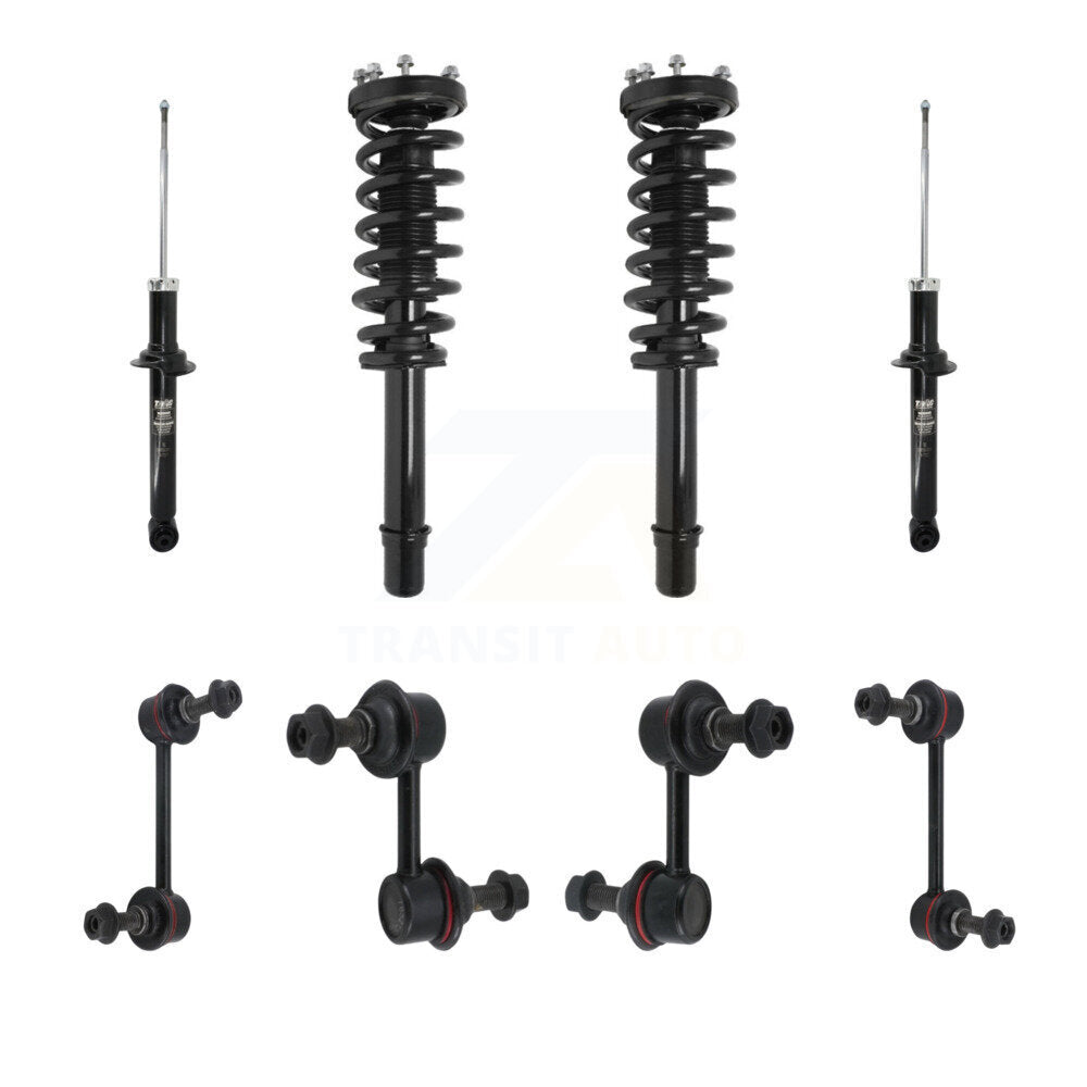 Transit Auto KSS-107643 Suspension Strut and Coil Spring Assembly for 2007-2008 Acura TL - Front and Rear